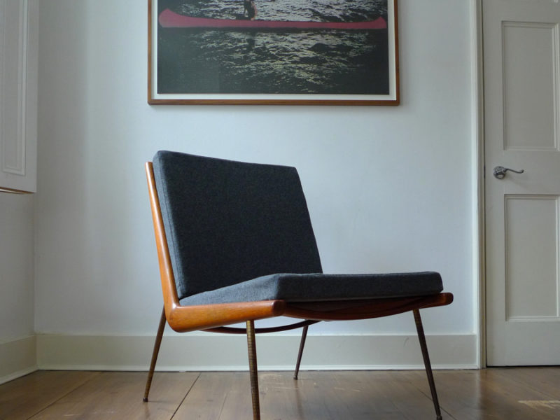 Danish Boomerang Chair by Peter Hvidt