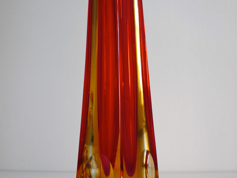 ADOLF MATURA vase for NOVÝ BOR glassworks, 1958. Bohemia / Czechoslavakia \ placecalledspace