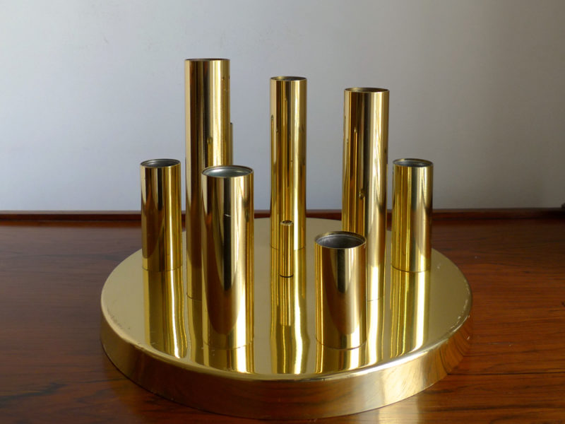 Gaetano Sciolari Brass Wall Light By S. A. Boulanger, c.1960s