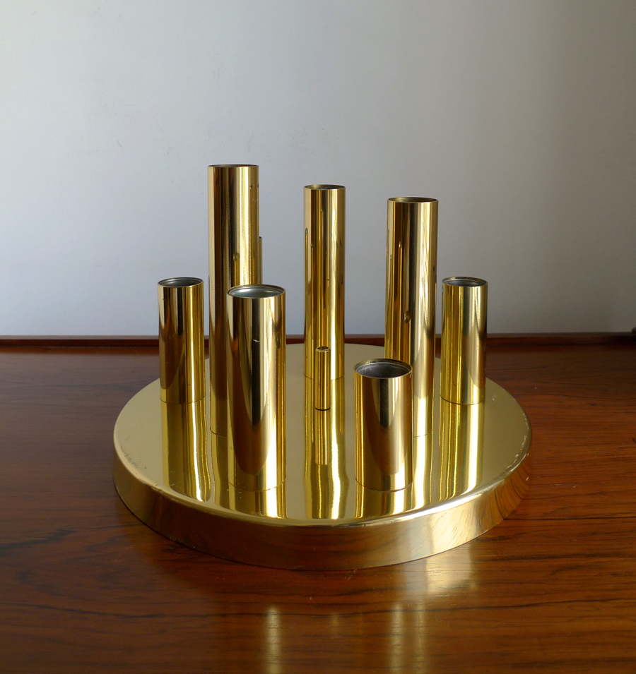 Gaetano Sciolari Brass Wall Light By S. A. Boulanger, c.1960s