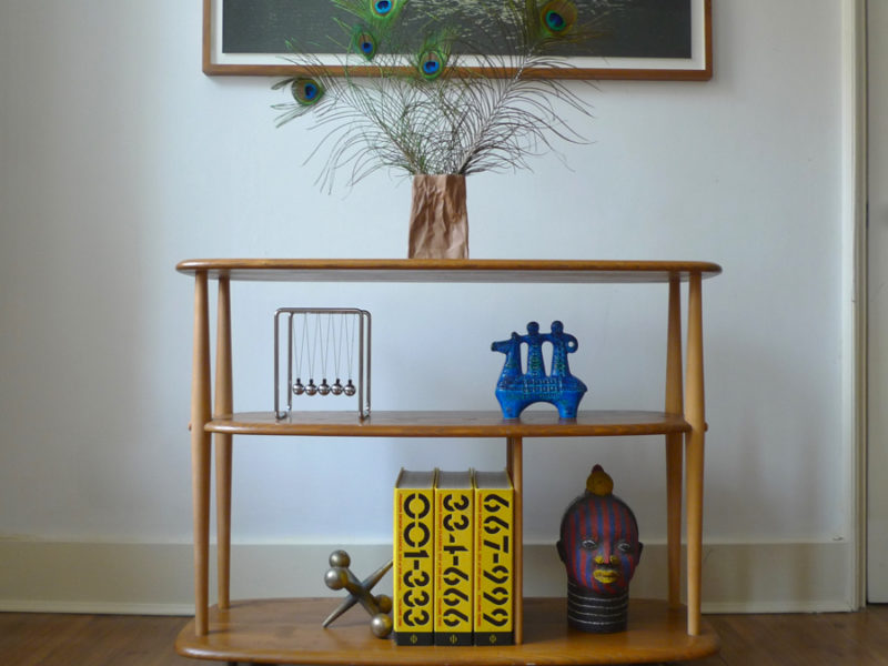 Ercol “Windsor” Model 361 Elm Bookcase, c. mid 1960s