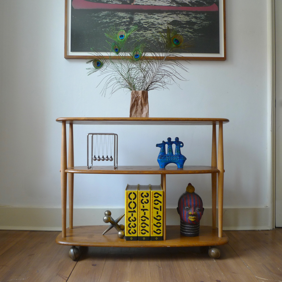 Ercol “Windsor” Model 361 Elm Bookcase, c. mid 1960s