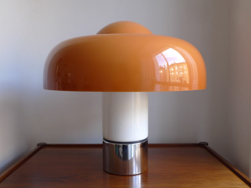 Harvey Guzzini 'BRUMBURY' Lamp by Luigi Massoni, 1969