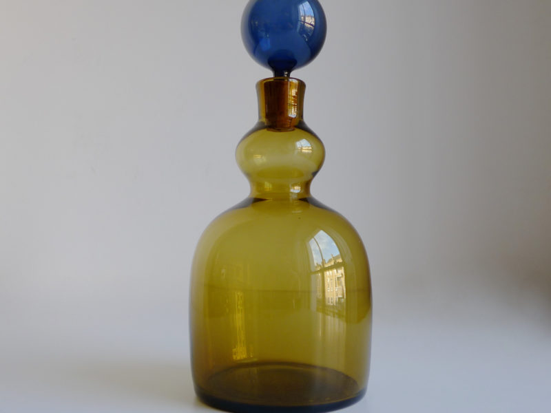 Kaj Franck, Nuutajarvi Notsjo Signed “KF 503” Carafe Bottle Decanter, 1963