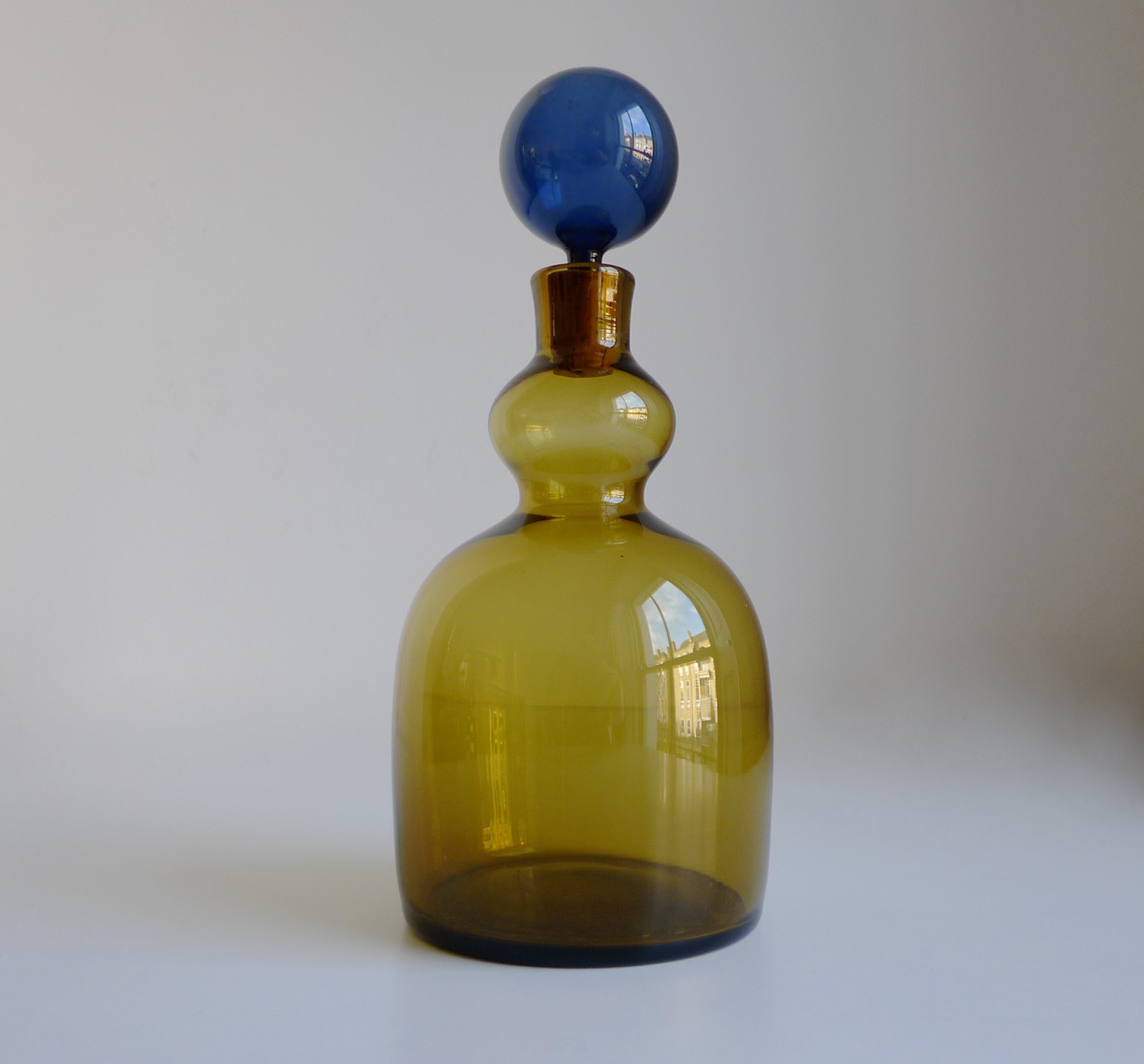 Kaj Franck, Nuutajarvi Notsjo Signed “KF 503” Carafe Bottle Decanter, 1963