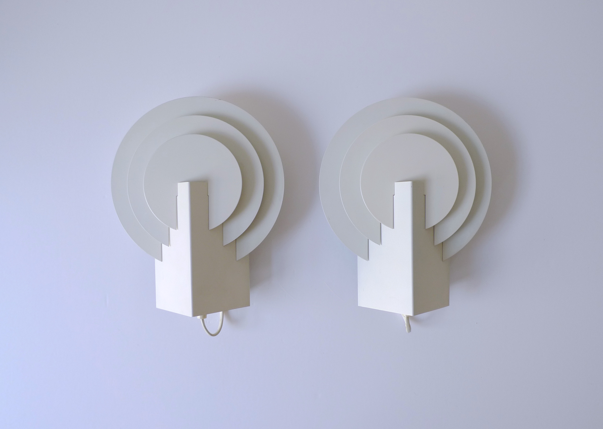 Danish Mid-Century Lyskaer Belysning Wall Sconces, c.1970s