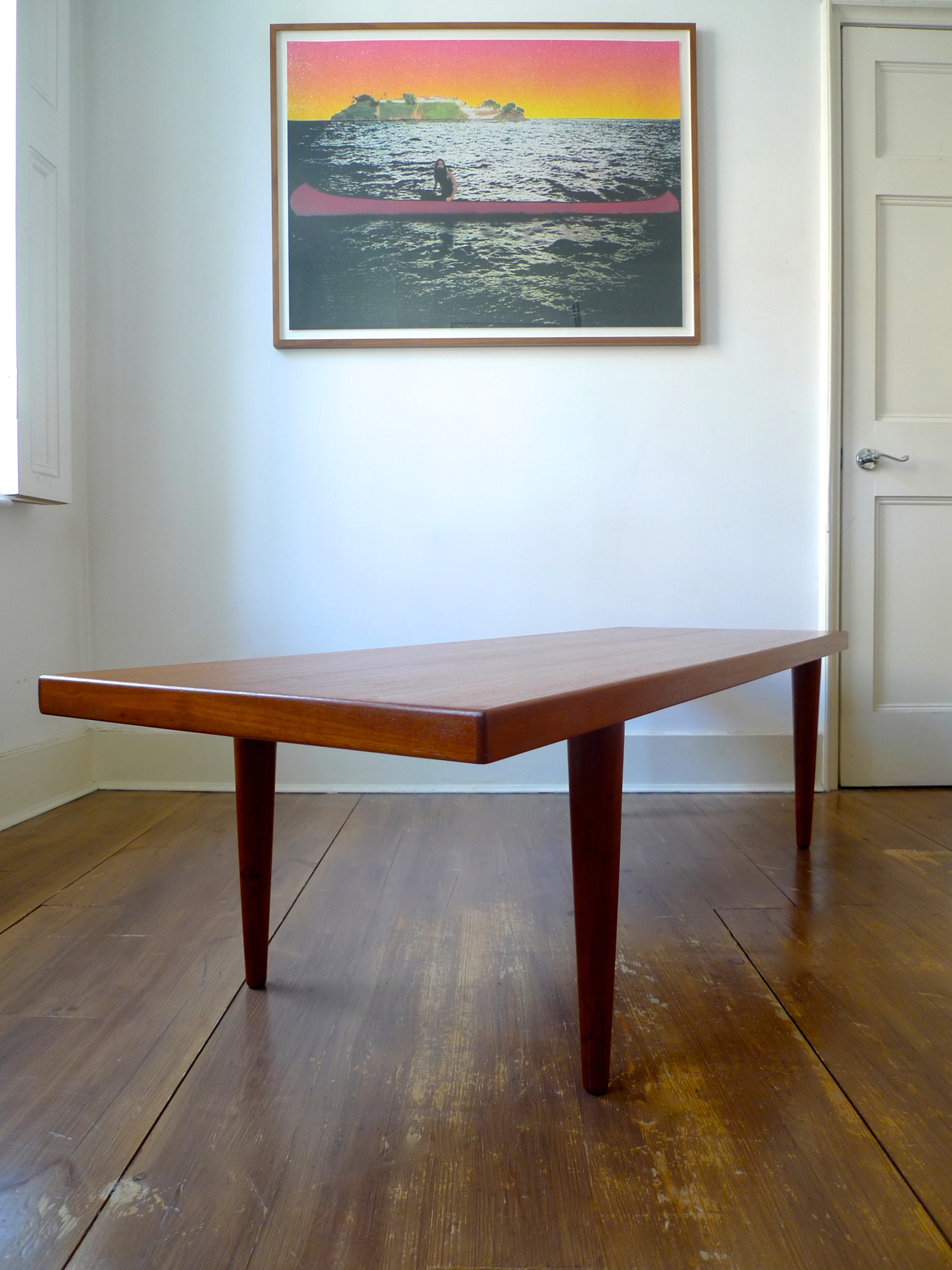 Vintage Hovmand-Olsen Teak Danish Coffee Table, 1960s