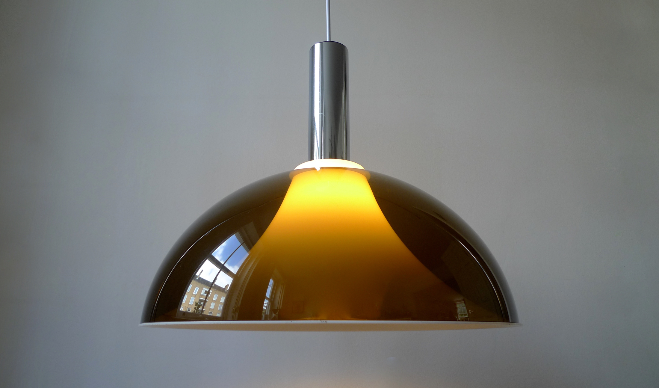 Martinelli Luce Pendant Light Attributed to Gino Sarfatti, Italy, 1960s