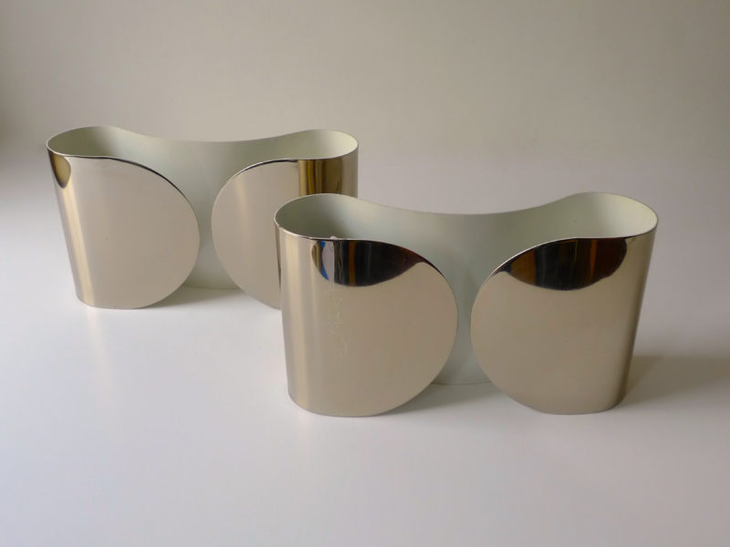 Pair of Tobia Scarpa "Foglio" Sconces for Flos, Italy 1966