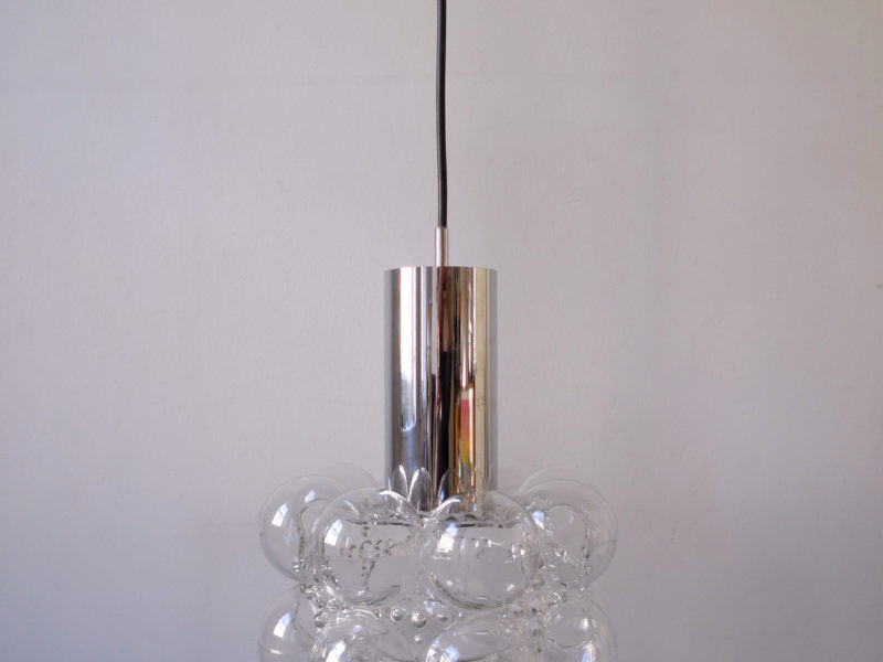 Mid-Century Tynell & Gantenbrink “Bubble Glass” Pendant For Limburg Glashütte, 1960s