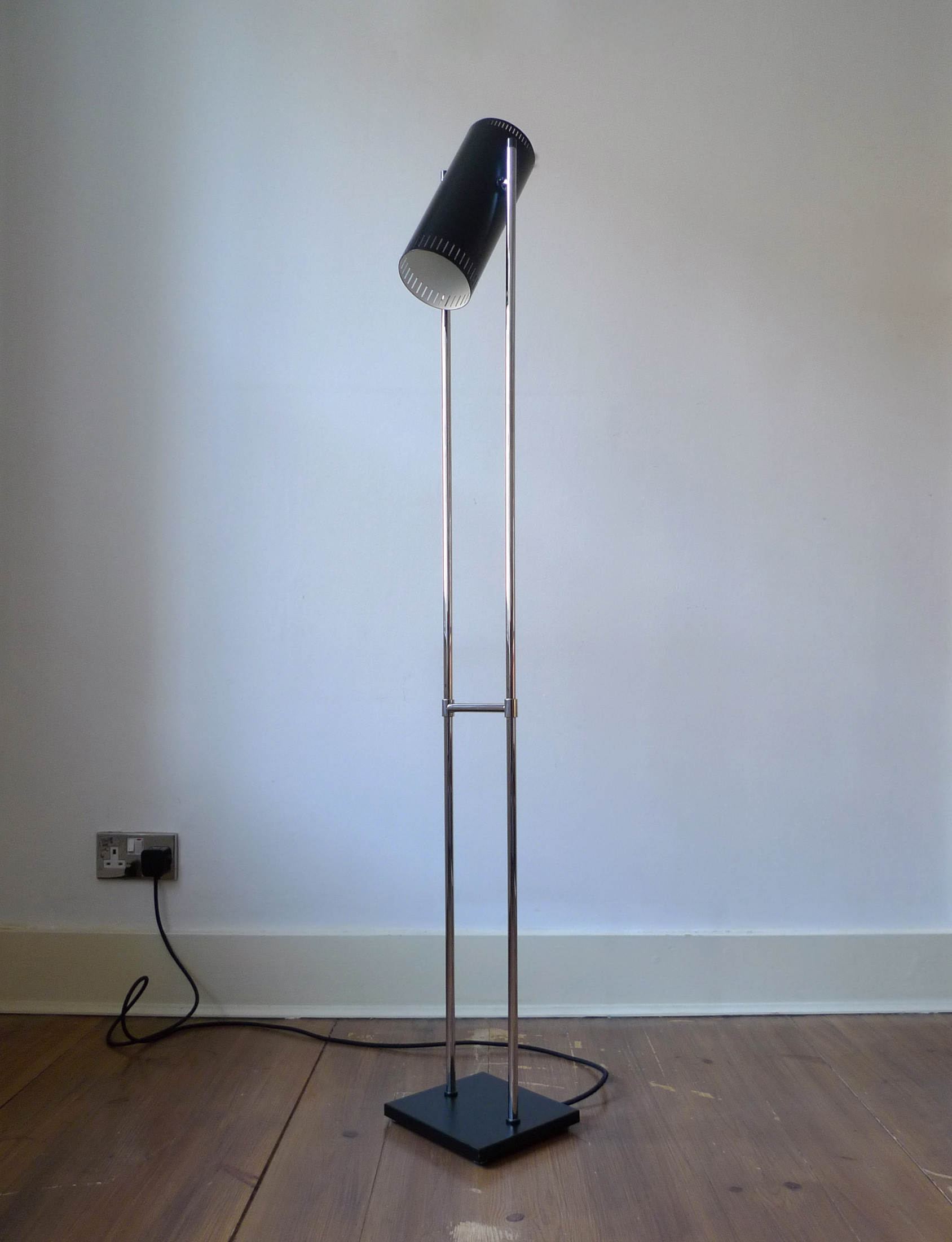 Jo Hammerborg "Trombone" Floor Lamp for Fog & Morup, Denmark 1960s