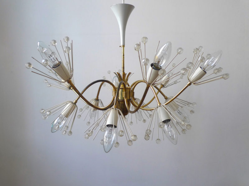 Mid-Century Emil Stejnar "Pusteblume" Chandelier for Rupert Nikoll 1950s