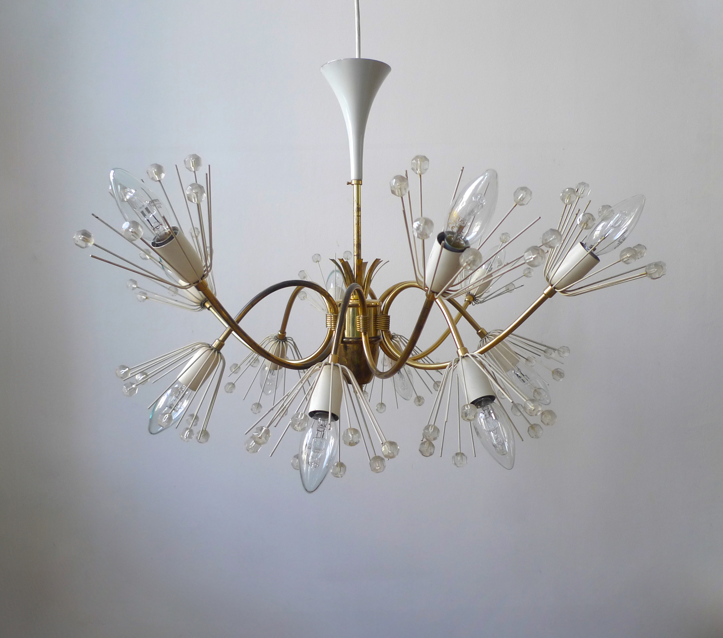 Mid-Century Emil Stejnar "Pusteblume" Chandelier for Rupert Nikoll 1950s